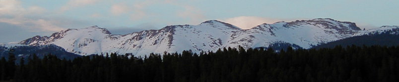 Our View to the East -- The Continental Divide.