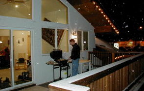 A Snowy BBQ on the Deck